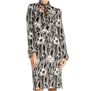 BANANA REPUBLIC Art Deco Floral Print Dress